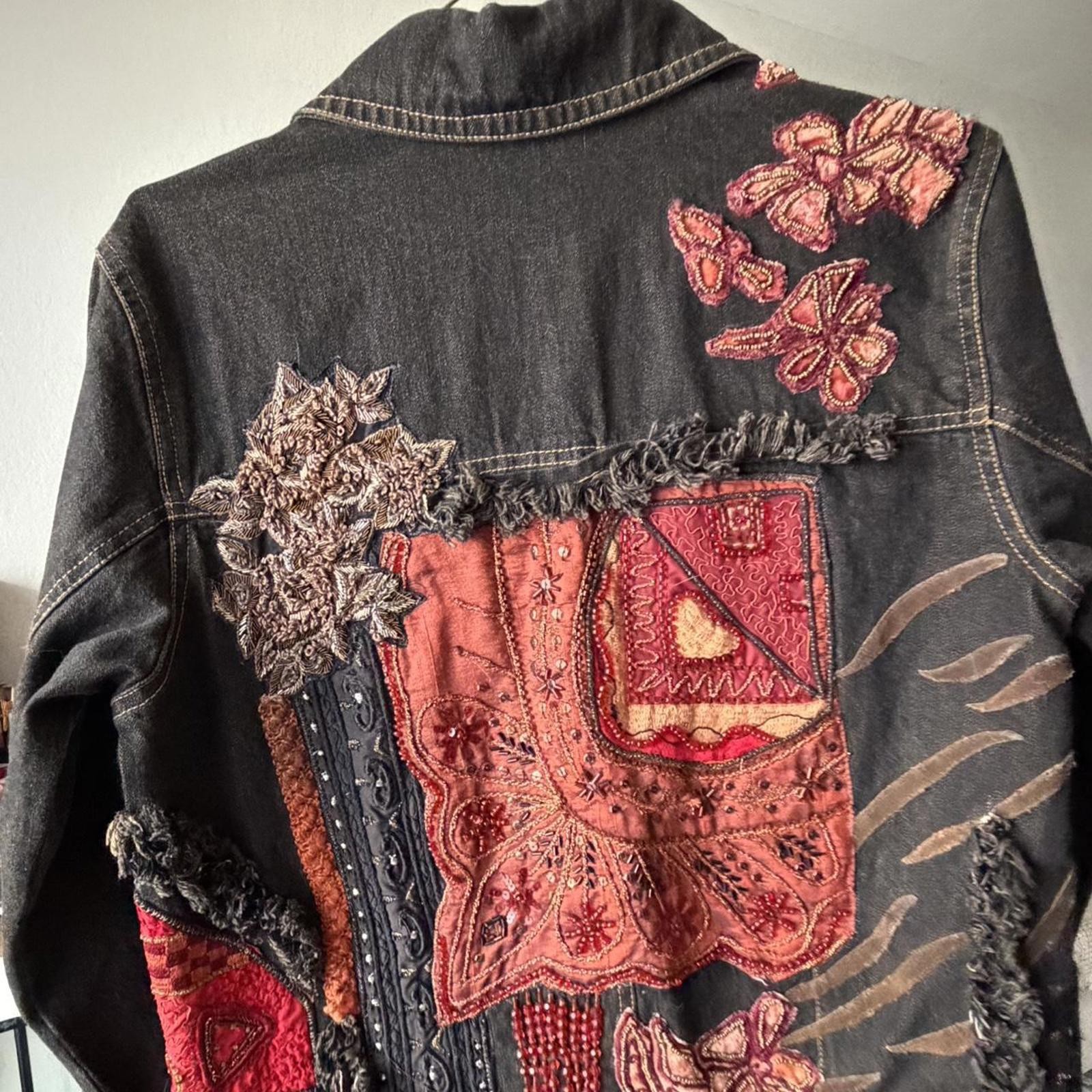 Chico’s Boho Patchwork Denim Jacket - image 3