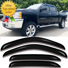 94515 Side Window Visor Rain Guards for 07 14 Chevy Silverado 1500 GMC Sierra