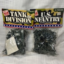 Tim Mee SEALED Plastic Army Men Toy Soldier Tank LOT Made in USA No. 1784 1194