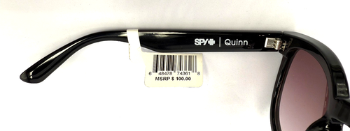 Authentische Spy + Quinn Sonnenbrille schwarz mit graugrünen oder merlotfarbenen Gläsern - Bild 11 von 12