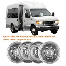 2008-2025 Ford E350 E450 Van 16 Bolt On Dually Wheel Simulators Dual Rim Covers