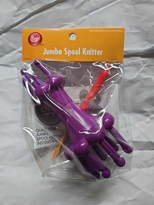 New Sealed Boye Jumbo Spool Knitter, Purple