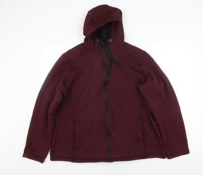 Livergy Herren Jacke mit Kapuze Rot XL