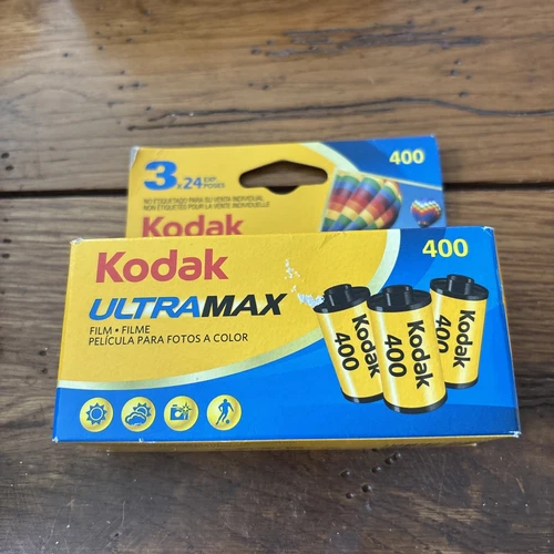 Kodak UltraMax 400 Color 35mm Film (24 Exposures Each) - 3 PACK Expired 2013