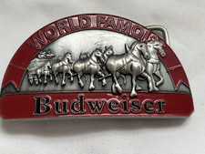 2010 Limited Ed. Budweiser World Famous Beer Belt Buckle Fits up to 1.5" Belt