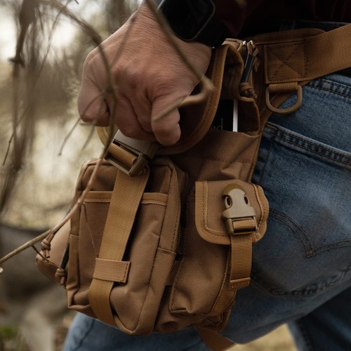 Waterproof Military Tactical Drop Leg Pouch Bag Type B Cross Over Leg Rig Out... - Picture 2 of 6