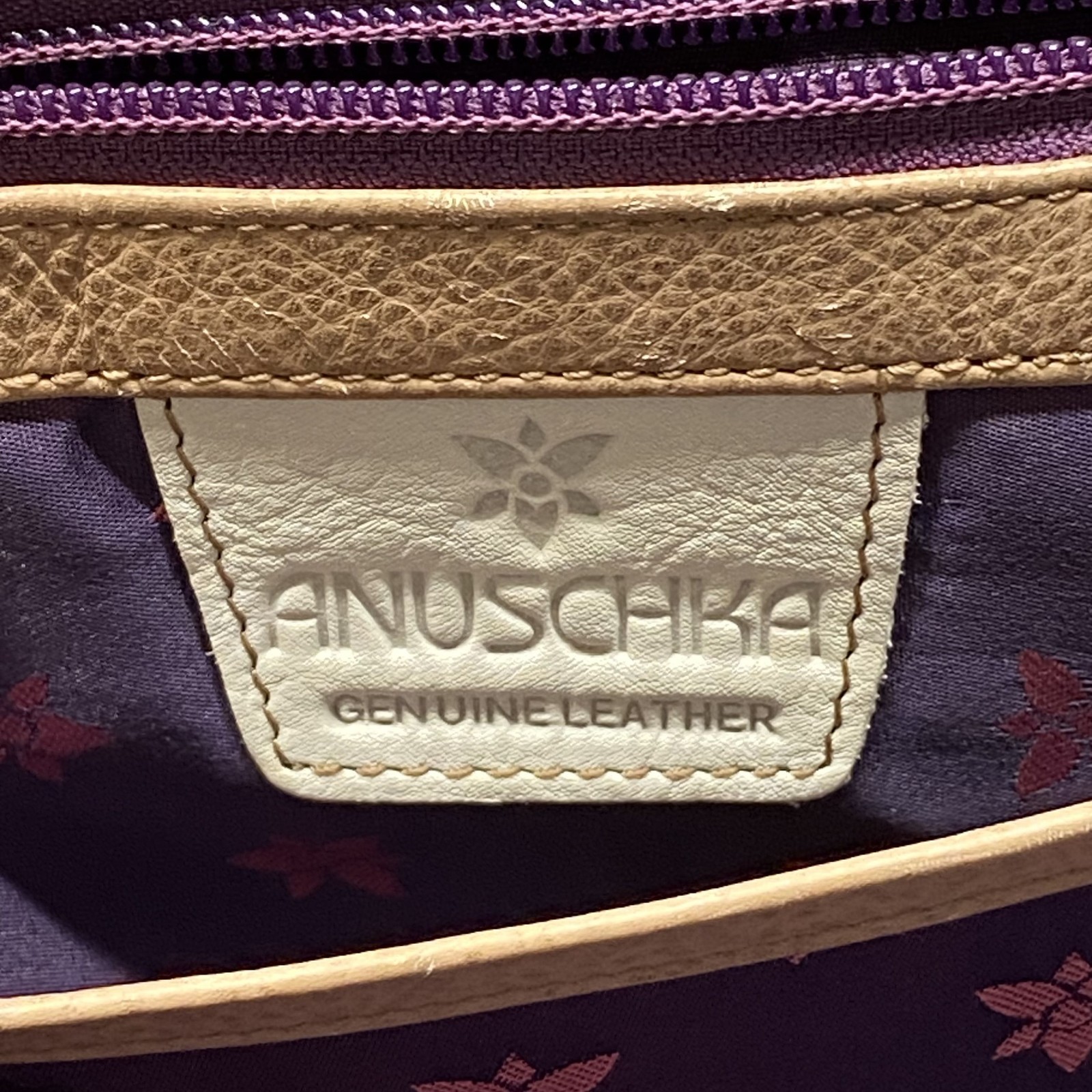 Anuschka Multicolor Abstract Painted Genuine Leat… - image 5