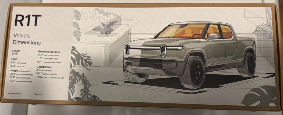 Limited Edition 2025 Rivian R1T Diecast 1:20 Scale Forest Green Truck - Image 2 of 4