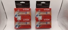 Lot of 8 TDK D90 Blank Audio Cassette Tapes New Sealed 2 Four Packs