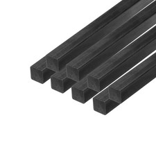 8 St&uuml;ck Kohlefaserstreifen 2x2mm 300mm L&auml;nge Pultrudierte flache Kohlefaserst&auml;be