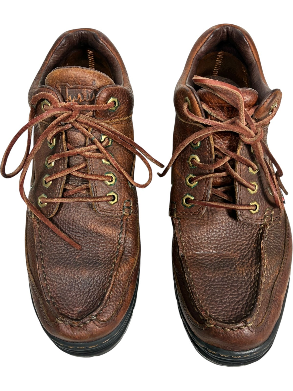 Justin Boots men's Camp Moc Brown Leather Lace-up Oxford Shoes 994 size 10M