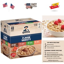 Instant Oatmeal, 4 Flavor Variety Pack, Individual Packets, 48 Count