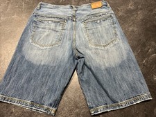 Vintage Faded Y2K Rocawear Baggy Hip Hop Skater Grunge Jeans Shorts Men Size 38