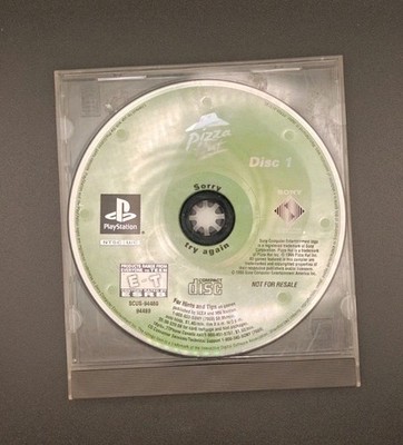 Pizza Hut PlayStation 1 PS1 Disc 1 Not For Resale Tested Works Disc Only