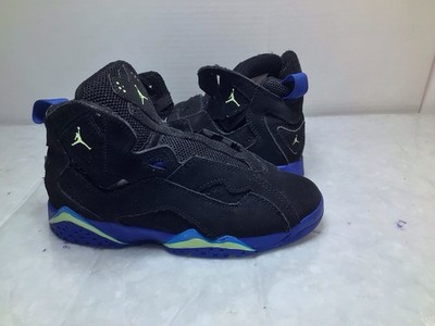 Kid's Air Jordan True Flight Black/Barely Volt-Hyper Royal (343796 074) Youth 1