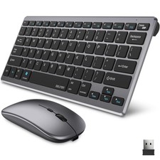 N35 Portable/Travel/Small Wireless Keyboard and Combo - Bluetooth  2.4GHz, 3...