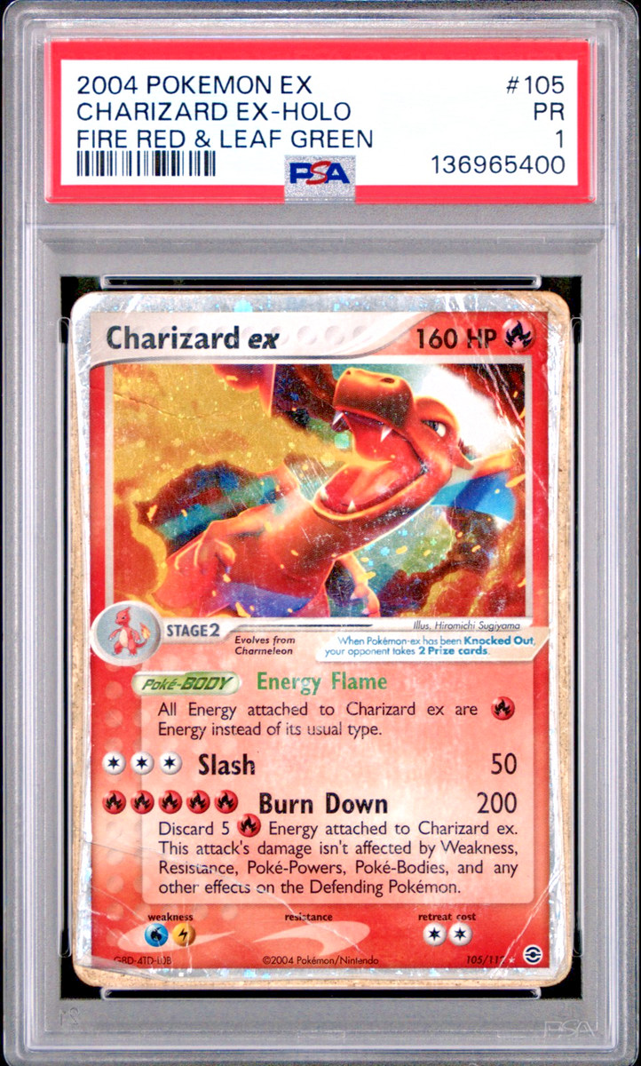 PSA 1 PR 2004 Pokemon EX Fire Red & Leaf Green Charizard EX Holo