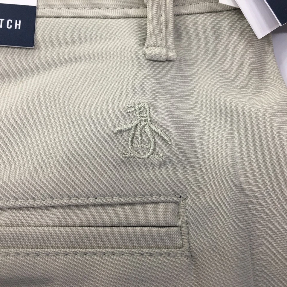 Original Penguin Men Golf Chino Pants Size 32x32 Slim Fit Stretch Agate Gray NWT - Image 4 of 4