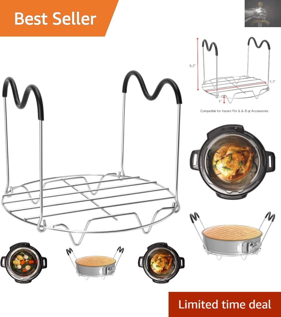 Multi-Purpose Instant Pot Steamer Rack Trivet with 5.2-Inch 
