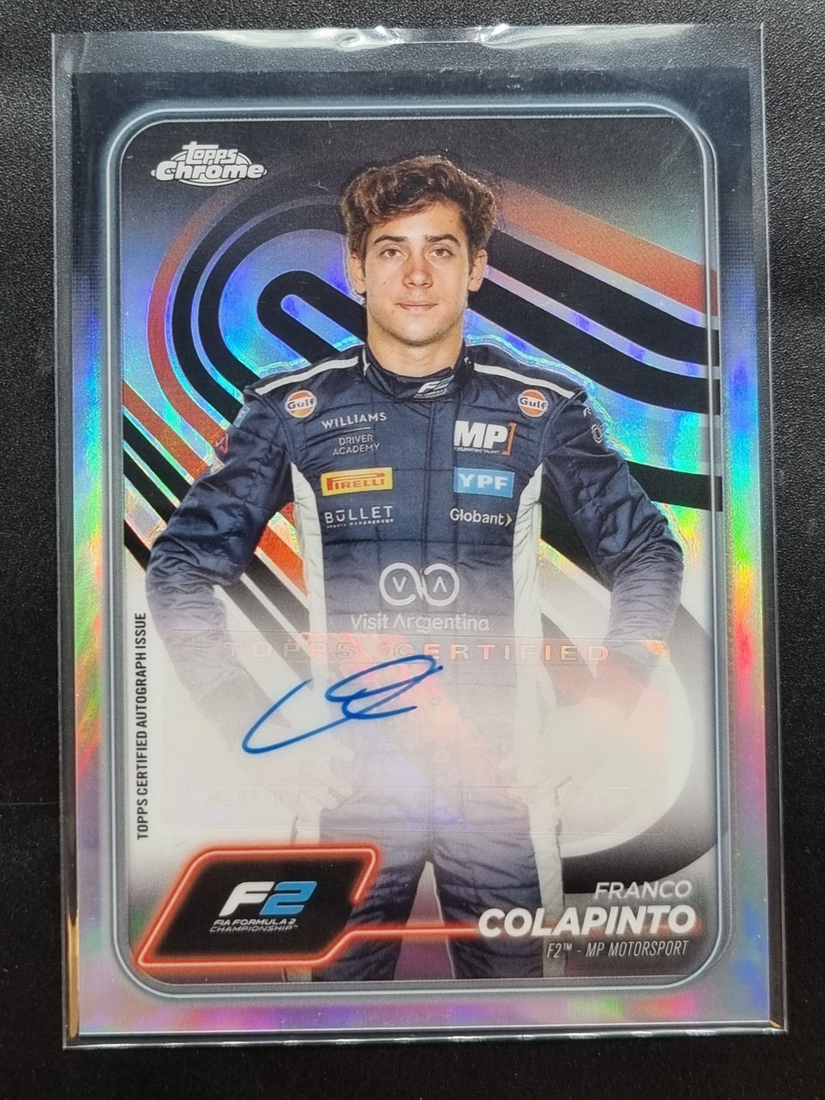Franco Colapinto 2024 Topps Chrome Formula 1 #CAC-COL  AUTO AUTOGRAPH  #95779