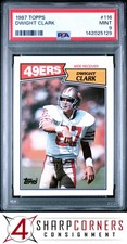 1987 TOPPS #116 DWIGHT CLARK 49ERS PSA 9