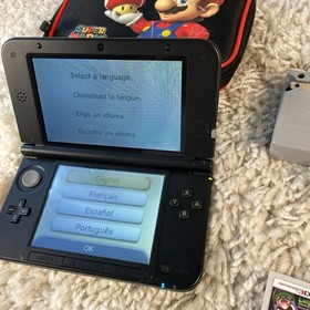 Nintendo 3DS XL Mario & Luigi Dream Team Silver Handheld SPR-001 Tested
