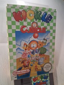 Kickle Cubicle Nintendo NES Video Game Cart PAL UK Version BOX AND CARTRIDGE.