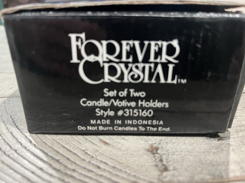Forever Crystal Set di due portacandele in cristallo stile Voltive # 315160 - Foto 5 di 7