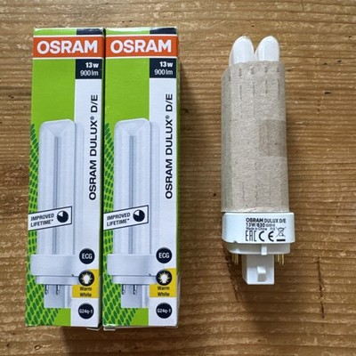 6 Stück Osram Lumilux Dulux D/E 13W 830 G24q-1 Warm White 900lm Neu+OVP