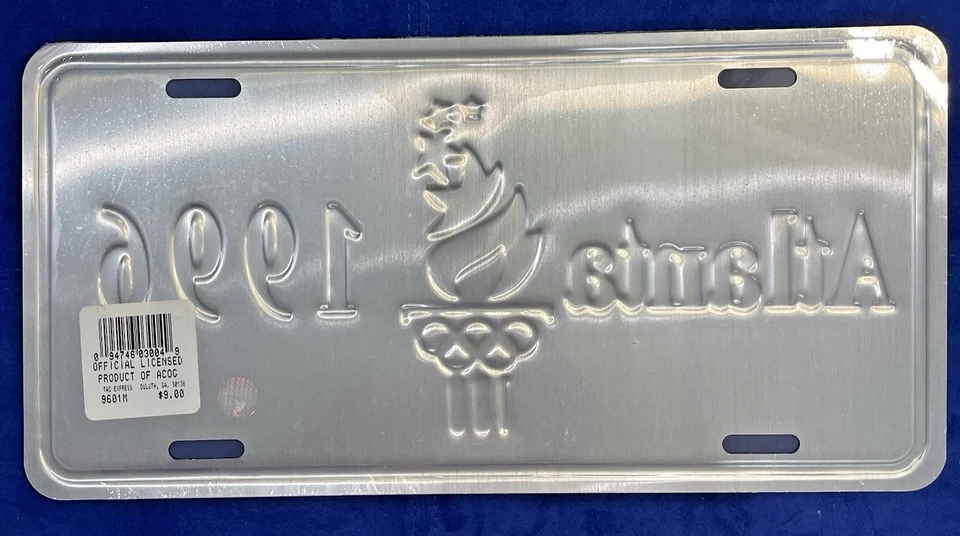 Placa conmemorativa de metal de los Juegos Olímpicos de Atlanta 1996 - sellada Foto 2 de 2
