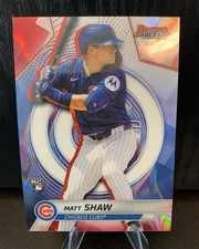 2025 Bowmans Best Chicago Cubs Matt Shaw RC Red 3/5