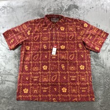 USC Trojans Shirt Mens XL Red NCAA Football Reyn Spooner Classic Aloha Pullover