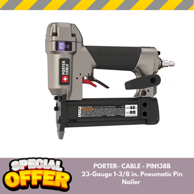 #ad Porter Cable PIN138B 23 Gauge 1 3 8 in. Pneumatic Pin Nailer $78.97