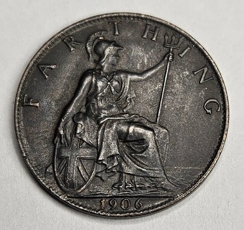 1906 Edward VII Farthing — photo from the most recent tracked eBay sale