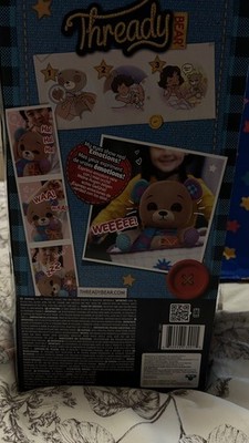 Brandneu Thready Bear interaktives Spielzeug ab 3+ Kinder Kids Plüsch x2