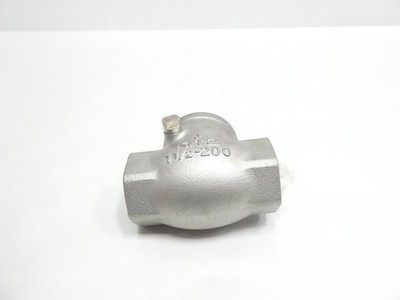 Kitz Stainless Threaded Check Valve 1-1/2in Npt 200