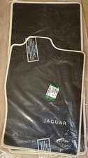 Jaguar XK 2006-2014 New Genuine Carpet Set Flint/Ivory Edge, Ivory logo