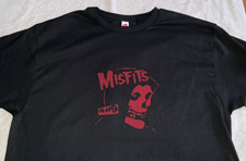 Misfits Crimson Ghost Vintage Plan 9 style band T-Shirt XL New Blk