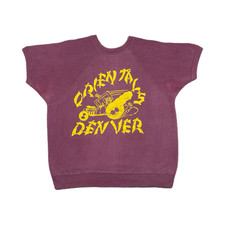 Vintage 50s/60s Denver Car Club Plaque Big Daddy Ed Roth Flock Print Sweatshirt