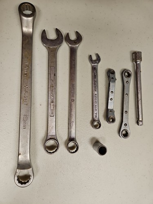 #ad Lot of 8 Vintage USA Made Hand Tools Craftsman Matco Wright Easco Power Kraft $29.99