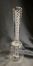 Vintage Steuben Art Glass Air Twist Dinner Bell #7986