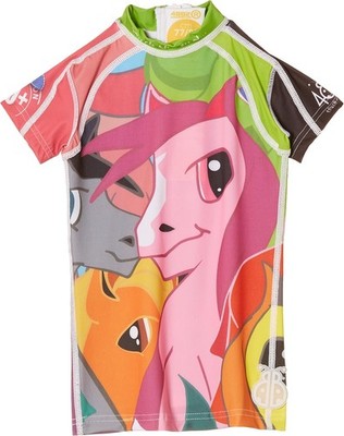 4BB2 Kids Shirt Pony Swim Shirt Swim Shirt, Multicoloured Pink, 18 Months