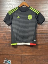 adidas Mexico National Team 2015/2016 Black Away Jersey Youth Size Medium Used