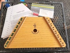 Vintage The Music Maker Lap Harp Zither Instrument Tuning Card Songs USSR