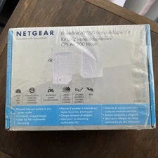 NETGEAR Powerline AV 200Mbps Nano Adapter Kit Original Box