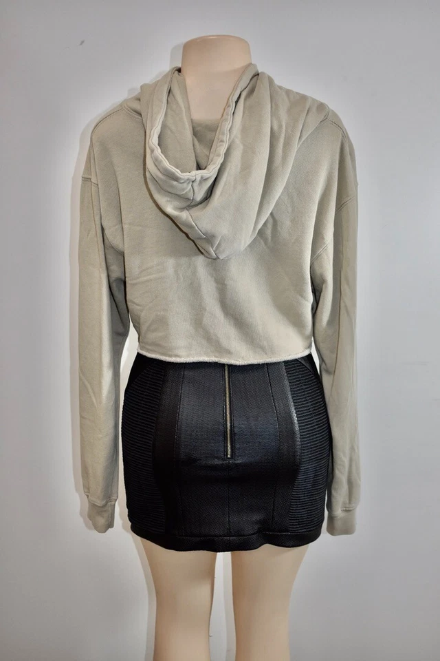 Бренди Melville светло-коричневый укороченный 100% хлопок куртка с капюшоном один размер на продажу - Изображение 3 из 4