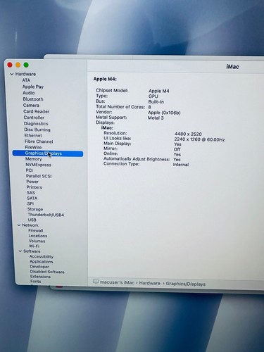 Apple iMac 24 4.5K M4, 16GB RAM 256GB SSD 8-Core CPU 8‑Core GPU In Silver - Photo 17/18