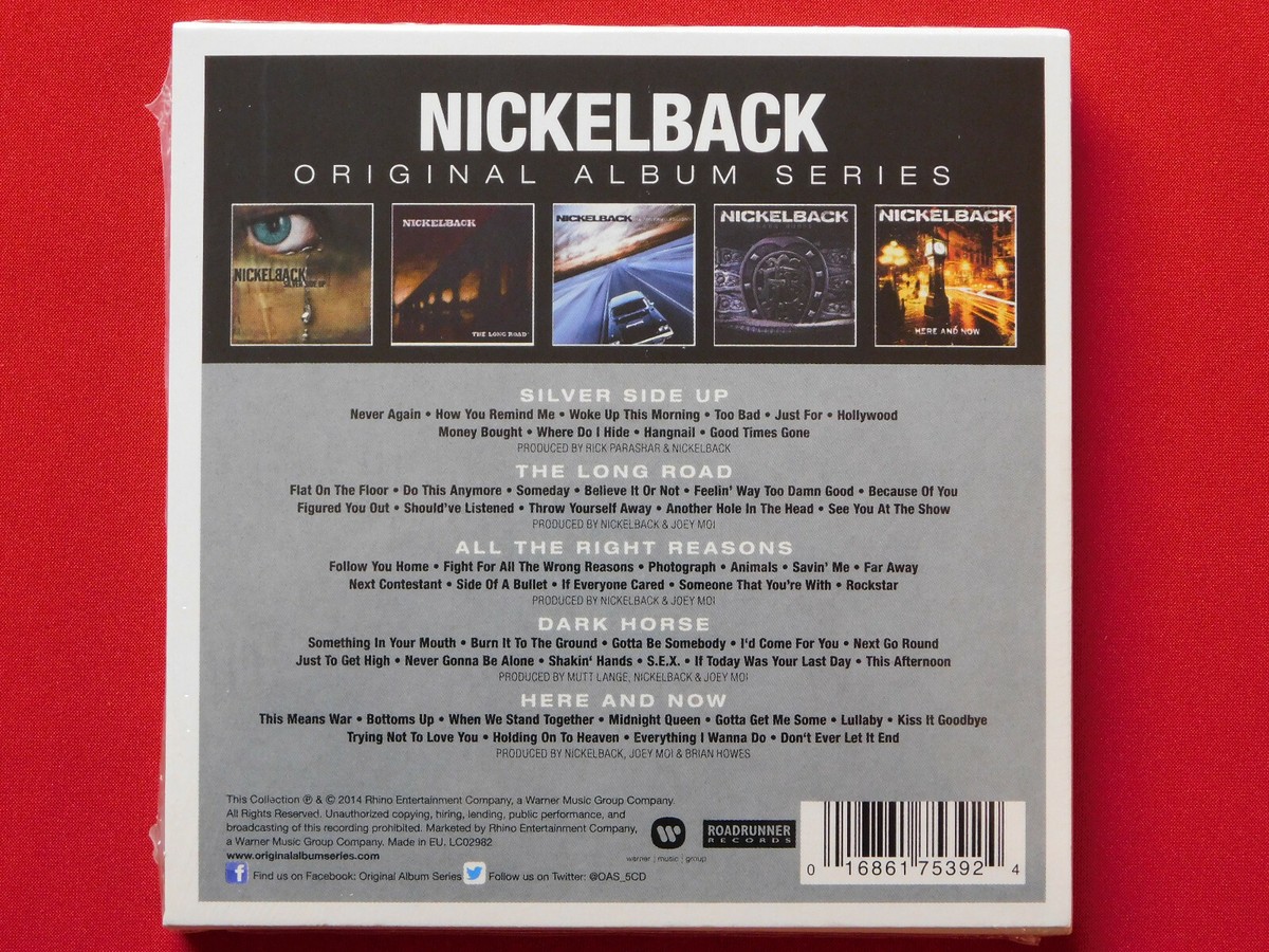 Nickelback 5 CD Original Album Set Long Road All The Right