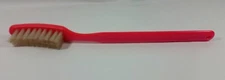 Vintage NEON PINK SUPER TOOTHBRUSH 14" Long - Dentistry Dental Art H. FISHLOVE