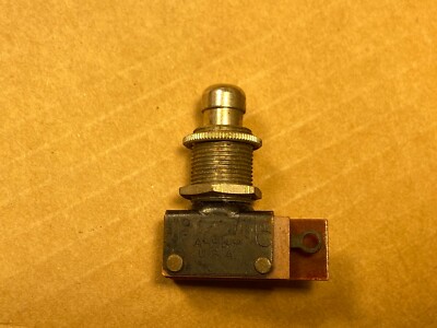 NOS Vintage 1940s AH&H Push Momentary Contact Power Switch Tube Ham Guitar Amp 